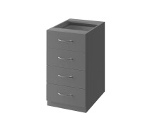 Купить -  Тумба офисная под стол Roko (Роко) БЮ302 Серый 40х60х73.4 см (165037)