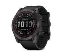 Купить - смарт-часы  Смарт-часы Garmin Fenix ​​7X Sapphire Solar Carbon Gray DLC Titanium with Black Band (010-02541-10/11)