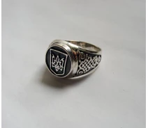 Купить - серебряное кольцо  Колечко с Украинским гербом Maxi Silver 5922 SE, размер 17