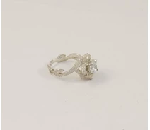 Купить - серебряное кольцо  Женское кольцо цветочек Maxi Silver 7003 SE, размер 19.5
