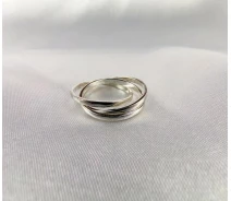 Купить - серебряное кольцо  Кольцо тринити Maxi Silver 3994 SE, размер 19.5