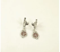 Купить - серебряную серьгу  Серьги гранат Maxi Silver 8747