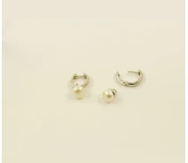 Купить - серебряную серьгу  Серьги конго с жемчугом Maxi Silver 8422