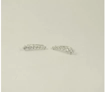 Купить - серебряную серьгу  Сережки вдоль мочки уха Maxi Silver 8783