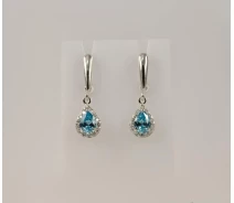 Купить - серебряную серьгу  Висячие сережки капли Maxi Silver 8092