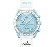 Купить - наручные часы  Наручные часы Swatch x Omega Bioceramic MoonSwatch Collection ''Mission to Uranus'' (SO33L100)