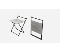 Купить - стол ПК  Стол трансформер Компакт 1 Ferrum-decor 750x790x720 Черный металл ДСП Урбан Лайт 16 мм (KOM107)