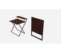 Купить - стол ПК  Стол трансформер Компакт 2 Ferrum-decor 750x790x720 Черный металл ДСП Венге Магия 16 мм (KOM203)