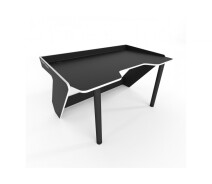Купить - стол ПК  Геймерский игровой стол Comfy Home Kronika черный+белый