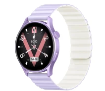 Купить - смарт-часы  Смарт-часы Kieslect Lady Calling Watch Lora 2 Purple; 1.32" (360х360) AMOLED сенсорный / Bluetooth 5.2 / 41.2 x 41.2 x 11.2 мм, 42.9 г / IP68 / 210 мАч / фиолетовый