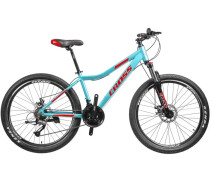 Купить - велосипед и аксессуар  Горный Велосипед TITAN 26" MILANO рама-15", Бирюзовый с красным