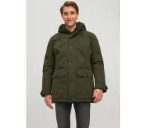 Купить - мужскую парку  Парка JJWINNER PARKA NO FUR 12218773-Rosin Jack & Jones S Хаки