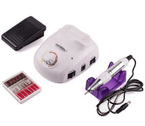 Купить - фрезер для маникюра и педикюра  Фрезер для маникюра Nail Drill Pro ZS-603 65 Вт 45000 оборотов с педалью и насадками Белый (13699)