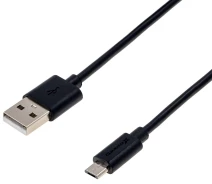 Купить - адаптер и кабель  Кабель Grand-X USB-microUSB, Cu, 2.5м Black (PM025B) box