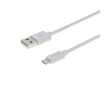Купить - адаптер и кабель  Кабель Grand-X USB-microUSB, Cu, 2.5м White (PM025W) box