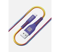 Купить - адаптер и кабель  Кабель Luxe Cube Kevlar USB-microUSB, 1.2м, радужный (8886668686259) 