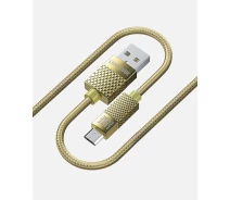 Купить - адаптер и кабель  Кабель Luxe Cube Premium USB-microUSB, 1м, золотистый (8889986489885)