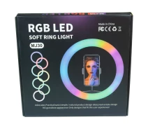 Купить - кольцевой свет  Кольцевая лампа RGB MJ30 30cm, Black