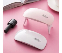 Купить - лампу для маникюра  Лампа для маникюра и педикюра SUN Mini WHITE 6W UV/LED лампа для сушки гель лака ногтей (11883)