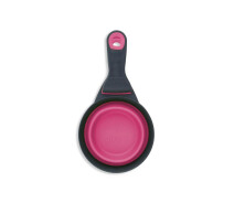 Купить - мерную посуду  Мерный стакан для корма Dexas Collapsible KlipScoop складной на клипсе 240 мл розовый (dx30730)