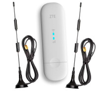 Купить - 3G/4G модем  Усиленный и компактный 4G Wi-Fi комплект (Модем ZTE + 2 Антенны 15ДБ)