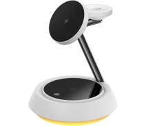 Купить - зарядное устройство для телефона и планшета  Беспроводное зарядное устройство WiWU 3 in 1 15W White (Wi-W002) [94237]