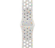 Купить - аксессуар к смарт-чсасам  Ремешок Apple Nike Sport Band для Apple Watch 45mm M/L Pure Platinum (MUV13ZM/A)