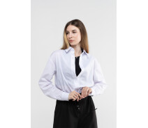 Купить - женскую рубашку  Рубашка однотонная женская OnMe CTM OM-WTC02329 L Белый (2000989924432)