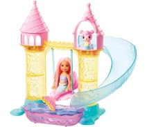 Купить - игрушку для девочки  Замок русалочки c куклой Челси Barbie Dreamtopia Chelsea Mermaid Playground Playset FXT20