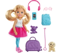 Купить - игрушку для девочки  Кукла Barbie Челси и набор для путешествий Travel Chelsea Doll FWV20