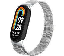 Купить - аксессуар к смарт-чсасам  Ремешок ArmorStandart для Xiaomi Mi Band 8 Milanese Magnetic Band Silver (ARM69917) [94760]