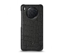 Купить - чехол для смартфона  Кожаная накладка Stenk Reptile Cover для HuaWei Nova 8i Чёрная
