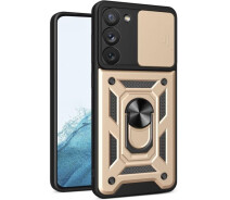 Купить - чехол для смартфона  Защитный чехол Deexe Armor Shield для Samsung Galaxy S23 (S911) - Gold