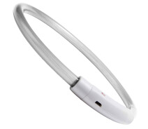 Купить - ошейник для собак и котов  Светодиодный светящийся ошейник с LED подсветкой iPets LC-01, размер L, белый
