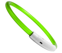 Купить - ошейник для собак и котов  Светодиодный светящийся ошейник с LED подсветкой iPets LC-01, размер L, зеленый