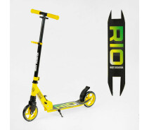 Купить - самоката  Самокат двухколесный Best Scooter передний амортизатор стальной руль Желтый (R-35959)