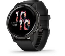 Купить - смарт-часы  Смарт-часы Garmin Venu 2 Slate Stainless Steel Bezel with Black Case and Silicone Band (010-02430-11/01)