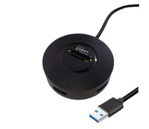 Купить - кардридер  3-портовый USB 3.0 SD/TF хаб концентратор до 5 Гбит/с + кардридер Combo black