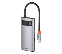 Купить - кардридер  Type-C Hub Baseus Metal Gleam Series 4 в 1 (USB 2.0/USB 3.0/Type-C/HDMI CAHUB-CY0G), Grey