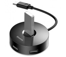 Купить - кардридер  Удлинитель хаб юсб 1 метр Baseus round box HUB adapter CAHUB-G01 (98460)