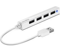 Купить - кардридер  Концентратор USB2.0 SpeedLink Snappy Slim White (SL-140000-WE) 4хUSB2.0
