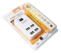Купить - кардридер  Концентратор USB 2.0 Voltronic YT-HWS4-W/08646, 4хUSB2.0, White