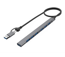 Купить - кардридер  Концентратор USB-C XoKo AC-700m