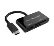 Купить - кардридер  Кардридер USB Type-C Gembird UHB-CR3-02 Black