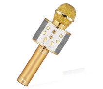 Купить - микрофон для караоке  Беспроводной микрофон караоке bluetooth WS858 Karaoke Gold