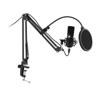 Купить - микрофон для караоке  Микрофон для ПК с пантографом 2Е 2E-MPC011 Streaming KIT проводной USB черный