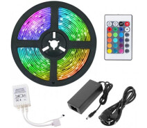 Купить - светодиодную ленту  Светодиодная RGB лента Venom SMD 6060 5м 12V IP20 RGB (VST-6060120600-RGB) с пультом и блоком питания (165-CL172Rgb)