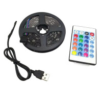 Купить - светодиодную ленту  Лента светодиодная LED RGB c bluetooth 5050 с пультом 7680 2м
