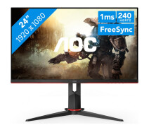 Купить - монитор  Монитор 23.8" AOC 24G2ZU/BK IPS 240Hz 0.5ms 2xHDMI DP 4xUSB 3.0 Pivot колонки черный с красным