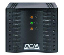 Купить - стабилизатор напряжения  Стабилизатор напряжения PowerCom TCA-600 однофазный релейный черный